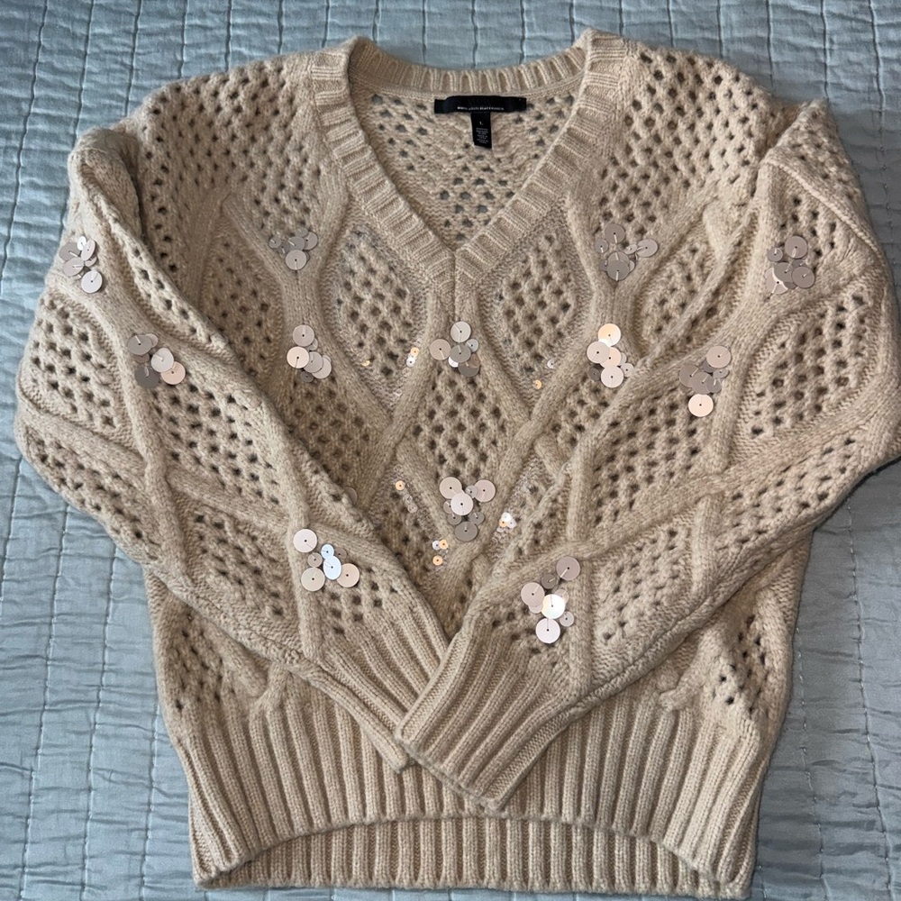 White House Black Market Embellished Sweater